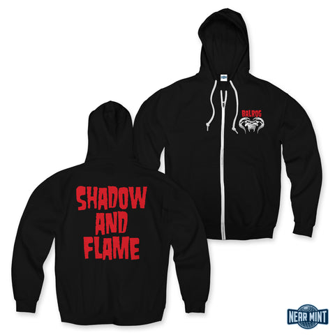 Doom Vault "Shadow and Flame" Zip-Up Hoodie