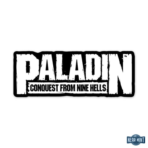 Buy Now – Doom Vault "Paladin" Sticker – Comic & Gamer Merch – Near Mint